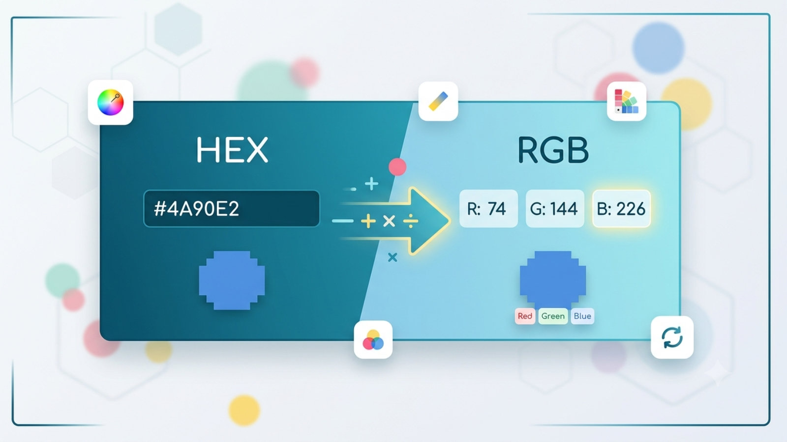 HEX in RGB umrechnen – kostenloser Farbcode-Konverter