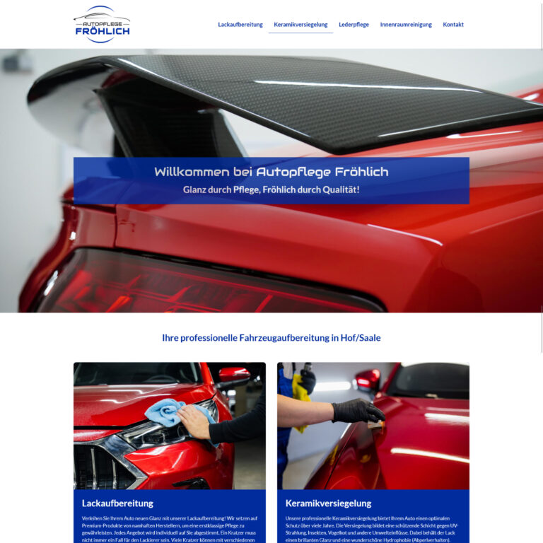 Referenz Dienstleister für Autopflege