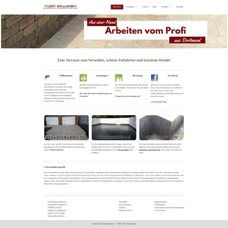 Referenz Dienstleister Gartenbau