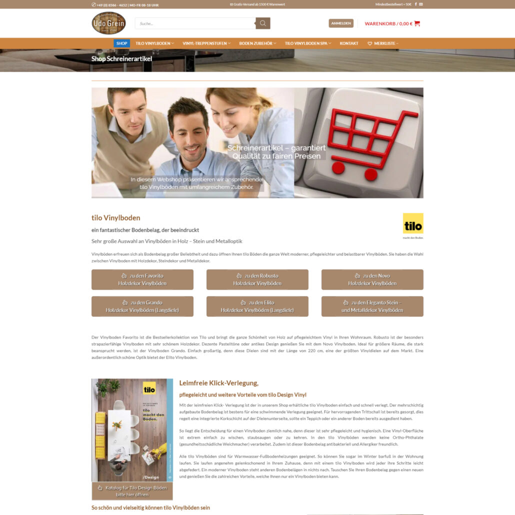 Shop Schreinerbedarf