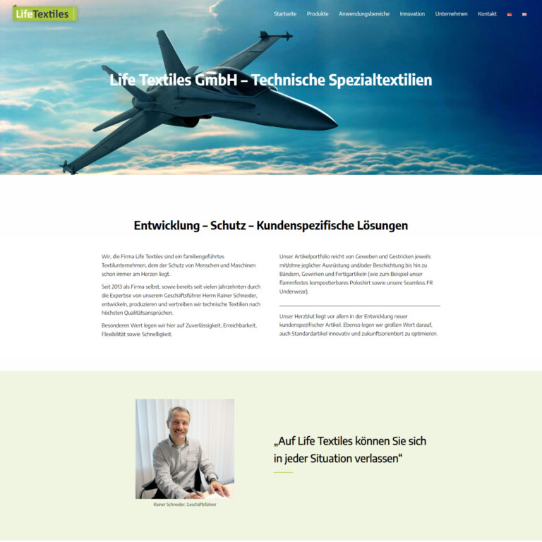 Referenz Industrie Textilproduktion