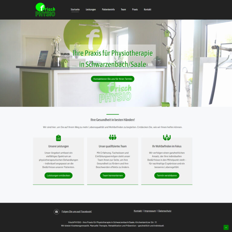 Referenz Praxis für Physiotherapie