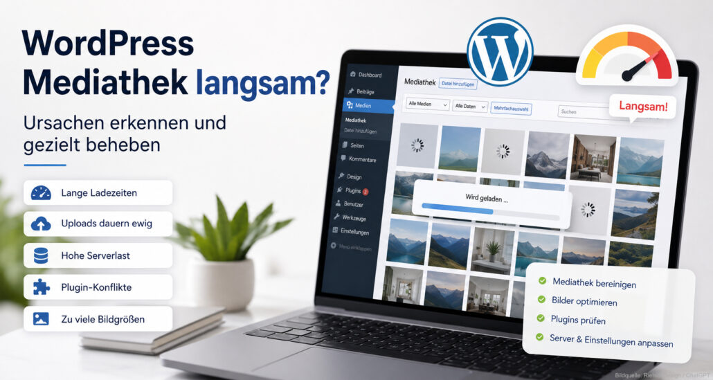 WordPress Mediathek langsam: Ursachen erkennen und gezielt beheben